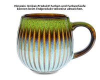 Maoci Jumbobecher Porzellan - grün 0,45l