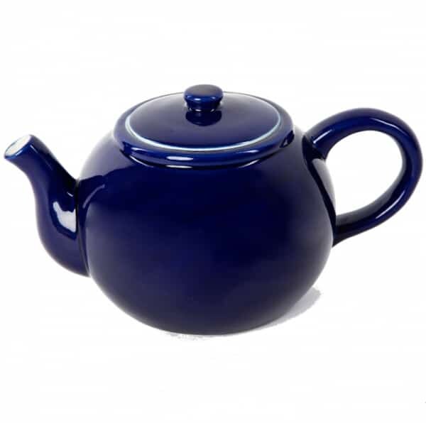 Teekanne XXL Porzellan 2,5l - blau