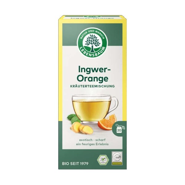 Kräutertee BIO Ingwer-Orange 20 Teebeutel