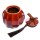 Maoci - Teedose / Zuckerdose mit Quaste 400ml rot