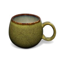 Maoci Jumbotasse Porzellan - olivgrün 0,5l