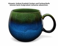 Maoci Jumbotasse Porzellan - blau-grün 0,5l