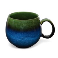 Maoci Jumbotasse Porzellan - blau-grün 0,5l