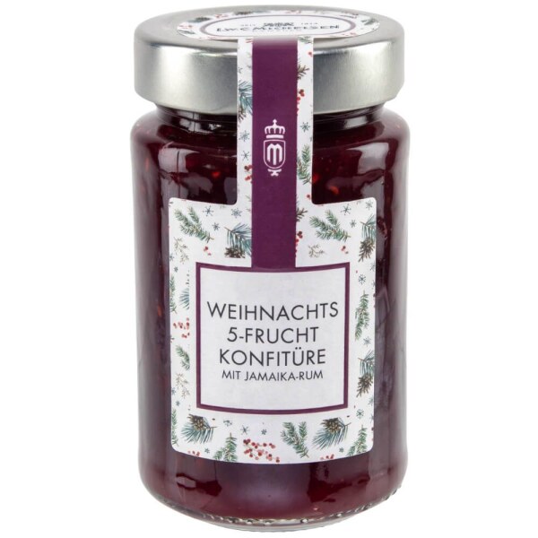 Weihnachts-Konfitüre mit 5-Frucht & Jamaika-Rum 280g