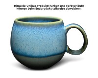 Maoci Jumbotasse Porzellan - blau-grau 0,5l