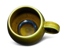 Maoci Jumbotasse Porzellan - olivgrün dunkel 0,5l
