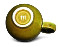 Maoci Jumbotasse Porzellan - olivgrün dunkel 0,5l