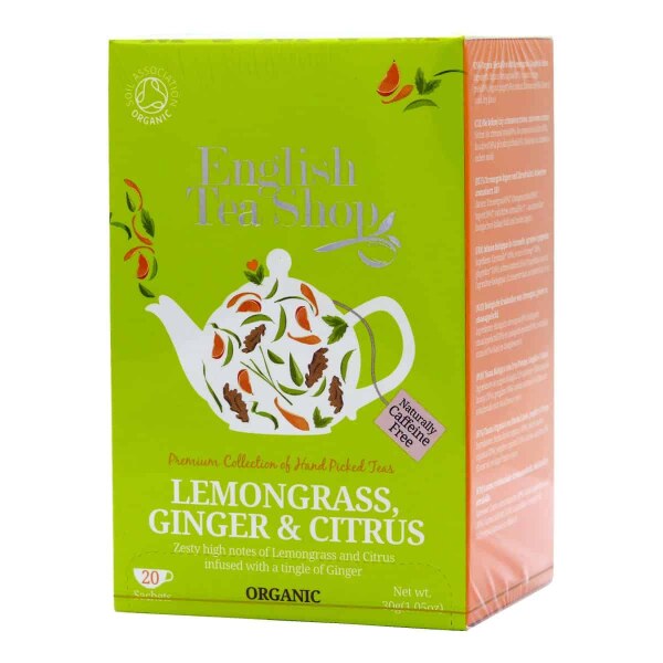 English Tea Shop - Lemongras Ingwer und Zitrus, BIO, 20 Teebeutel