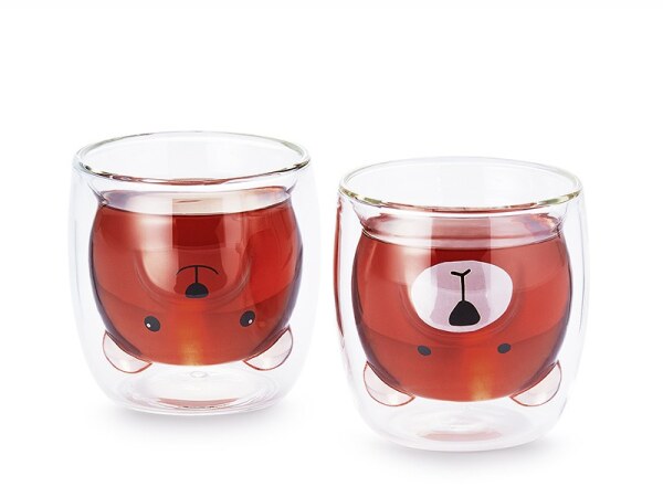 Teegläser „Pat" mit Bär-Motiven 2er Set