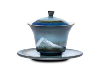 MAOCI Gaiwan aus Porzellan blau