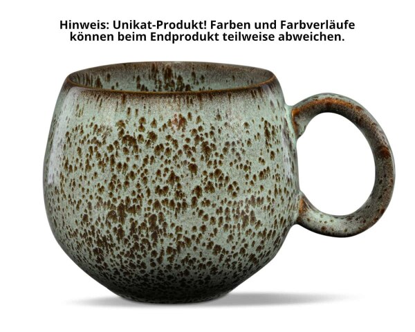Maoci Jumbotasse Porzellan - Rostfarbend 0,5l