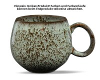 Maoci Jumbotasse Porzellan - Rostfarbend 0,5l