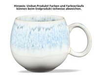 Maoci Jumbotasse Porzellan - weiss-blau 0,5l