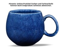 Maoci Jumbotasse Porzellan - blau-gefleckt 0,5l