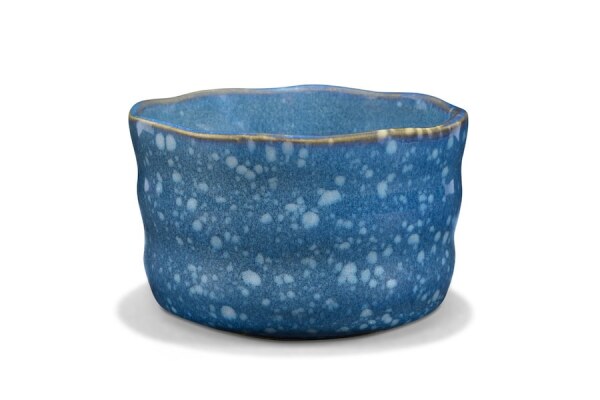 Maoci - Matcha-Schale 380ml blau-gesprenkelt