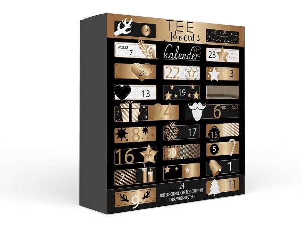 XL Tee Adventskalender „Goldene Weihnachten“