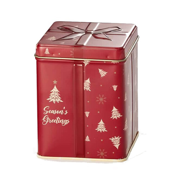 Dose "Seasons Greetings", 100 g - rot