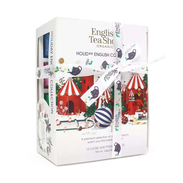 English Tea Shop - "Winter Kollektion Weiß", 12 Pyramiden-Beutel