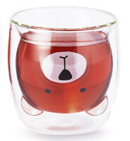 Teeglas „Pat" mit Bär Motiv 1