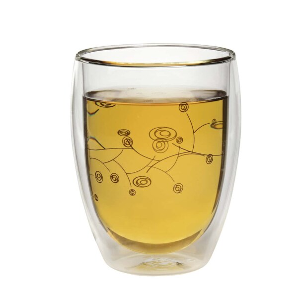 Doppelwandiges Teeglas Khora, 0,3 l, Golddekor