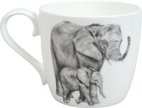 Könitz Becher Bone China Amazing Animals Elefanten...