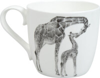 Könitz Becher Bone China Amazing Animals Giraffen...