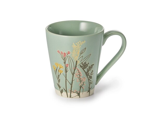 Cha Cult Keramik Becher "Hina" mit Relief 0,35l