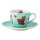 Mila Design Tasse mit Untertasse Bella Fragola 0,2l