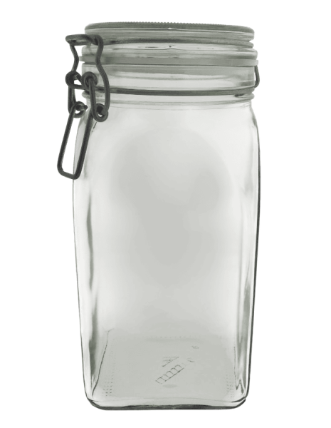 Einmachglas mit Silikonring und Bügel 1,5l *B-Ware*