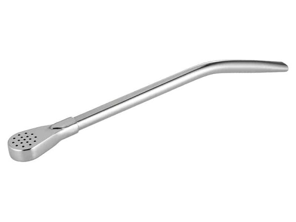 Bombilla Edelstahl - 18cm (gebogen)