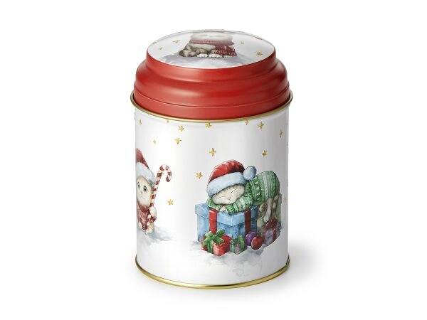 Cha Cult Dose "Christmas Cats" 125g - rund