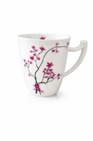 Teebecher Cherry Blossom 0,4l geschwungener Griff