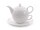 Tea for One "Melly" Bone China - weiß - Fine Bone China