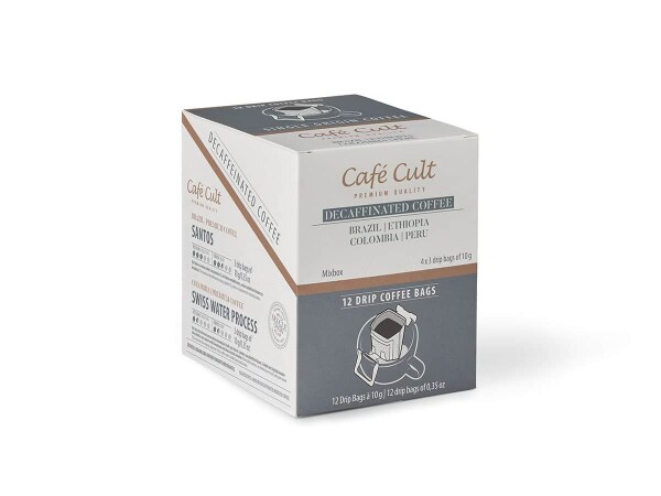 Cafe Cult Mix Box Drip Coffee Bag - Single Origin decaf.