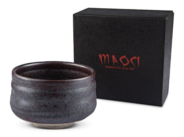 Maoci - Matcha-Schale 400ml dunkel Geschenkbox *B-Ware*