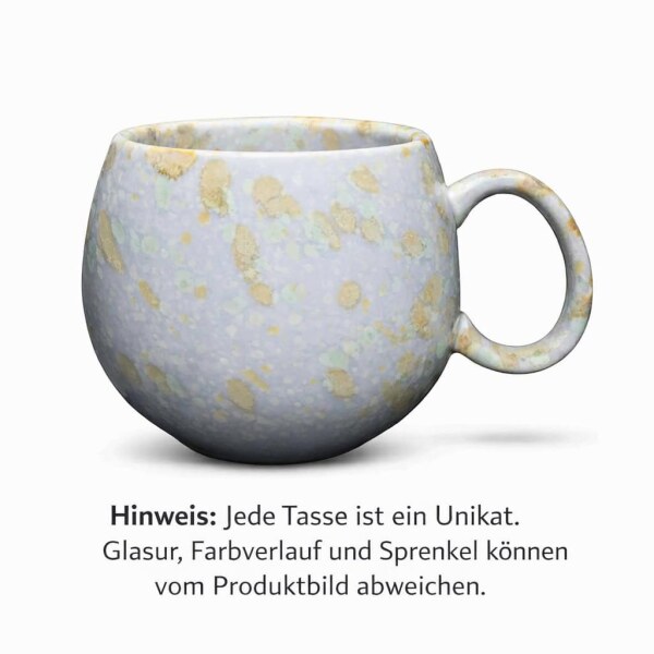 Maoci Jumbotasse Porzellan - Sprenkel 0,5l