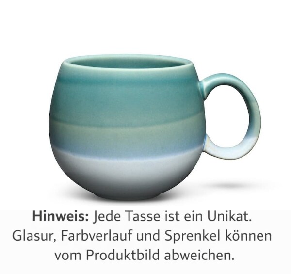 Maoci Jumbotasse Porzellan - Lagune 0,5l