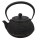 Iwachu - japanische Gusskanne Arare 1,2l schwarz-silber