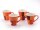 Cha Cult Becher-Set „Patricia“ 0,25 l – 4 Teile, handbemalt mit Goldauflage